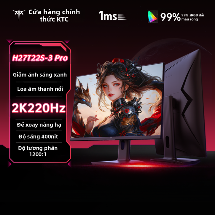 [Phích cắm dẹt] KTC | Màn Hình Chơi Game 2K 220Hz Điều Chỉnh Được 27 ...