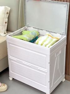 SimHome Large Capacity Storage Box With Wheel Toy Box Storage Oranizer Box Foldable Household Storage Cabinet Box 收纳箱