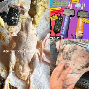 máy nhổ lông măng vịt cầm tay dùng điện hoặc dùng pin FUNGO  MẪU MỚI NHẤT thế hệ mới bảo hành 12 tháng
