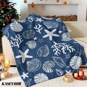 Beast Kingdom | Sea Treasures Winter Summer Flannel Blanket Throw Fleece Soft Fuzzy Plush Cozy Fleece Blankets for Sofa Ideal Gifts
