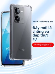 HENYOU | Ốp lưng điện thoại silicon trong suốt chống sốc cho iQooZ8 X Ốp lưng bảo vệ toàn diện cho Z8 Vỏ mềm thoáng khí dành cho nam và nữ