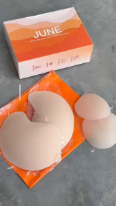June Round Nubra Strapless Bra Adhesive Bra Nubra Push Up Stick-on Bra Push Up Silicone Reusable Bra