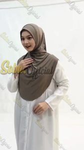 DAWA- Jilbab Bergo Shireen Malay Soft Pet Jersey Premium Size L