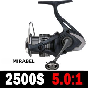 SHIMANO | Máy Câu Cá Shimano Miravel Spinning 5+1BB Tỉ Số Truyền 5.0:1/6.2:1 Cuộn Dây Kim Loại Lực Kéo 3-11KG Hệ Thống Truyền Động HGN Dành Cho Câu Cá Nước Mặn