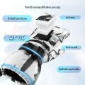ถุงมือสกีผู้ชายผู้หญิงกันน้ํา, ถุงมือหิมะหน้าจอสัมผัส, ถุงมือสโนว์บอร์ดสําหรับสภาพอากาศหนาวเย็น. 