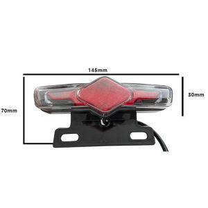 D06 36V 48V 60V Electric Bicycle Rear Lamp with Turn Signal Waterproof LED E-bike Taillight Safety Warning Lamp for Night Riding