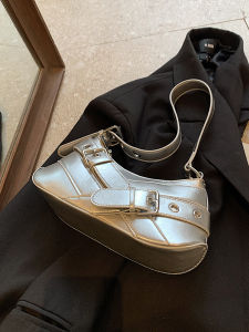 Túi Đeo Vai Nhỏ Màu Bạc Sang Trọng Dành Cho Nữ Túi Đeo Chéo Thời Trang Mới 2025 Túi Đeo Chéo Dưới Cánh Tay Đa Năng Nhỏ