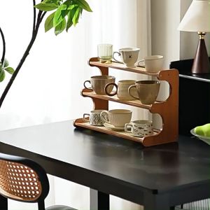 ชั้นวางเครื่องปรุง 2ชั้น 3ชั้น ชั้นวางของไม้ไผ่ ชั้นวางของอเนกประสงค์ สำหรับวางของบนโต๊ะในบ้าน