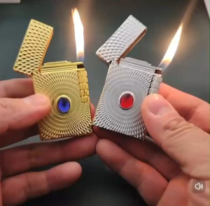 Ping sound ordinary flame Lighter Gas refillable Lighter open flame lighter