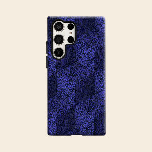 Dark Blue Arabic Calligraphy Luxury Fashion Full Lens Protective Case for Samsung Galaxy S26 S25 S24 A56 A36 Plus Ultra
