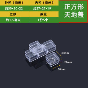 Transparent Small Plastic Box Mini Earrings Ring Bracelet Bracelet Crafts Storage Box Jewelry Box with Lid Delicate Small