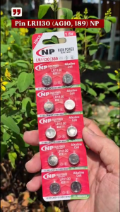 Vỉ 10 viên pin LR1130 / AG10 /189 / LR 1130 NP Alkaline 1.5V - Chính hãng