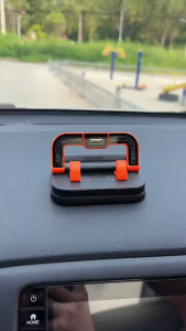 ที่วางโทรศัพท์บนแผงหน้าปัดรถยนต์แบบ 2-in-1 พร้อมแผ่นป้ายหมายเลขโทรศัพท์ หมุนได้ 360 องศา พร้อมขาตั้งนำทาง ที่วางโทรศัพท์มือถือกันลื่น