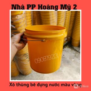 Xô nhựa trònThùng bê thùng sơn nước Hàng mới 100% màu vàng (không kèm nắp) Xô Nhựa Tròn 10 Lít Màu Trắng Thùng Chứa Nhựa Không Kèm Nắp - Lazada