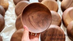 Đĩa HAHANCO Gỗ Óc Chó Nhập Khẩu Mỹ Full Size-  CTH540