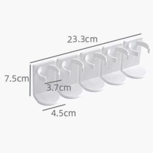 Rak Kosmetik Tempel Dinding Gantung 5Pcs / Rak Gantung Penyimpanan Botol Sabun