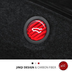 Carbon Fiber Tesla Model Y/3 Trunk Spoiler Ring Sticker Revamped Version Tailgate Backlight Modification Sticker Auto Accessories