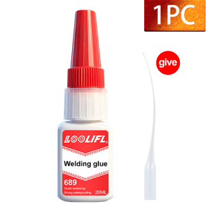 LOOLIFL | Oily Welding High Strength Super Glue Extra Strong Instant Adhesive Multi Purpose Metal Bonding Repair Suitable for Glass Wood