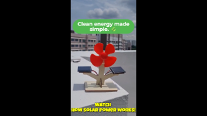 Solar Fan STEM DIY Kit for Kids | Educational Science Experiment Toy | Renewable Energy Learning Project