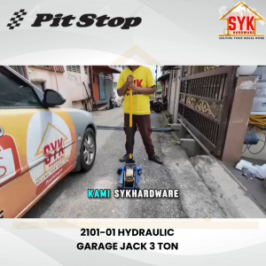 SYK Pit Stop Hydraulic Garage Jack 2101-01 3 Ton Heavy Duty Car Floor Jack Kit Jack Stand Jek Kereta Tyre