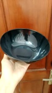 Tô nhựa melamine đường kính 151719 cm nâu bóng / đen bóng đựng canh bún phở canh - tô bầu C3/C4/C5