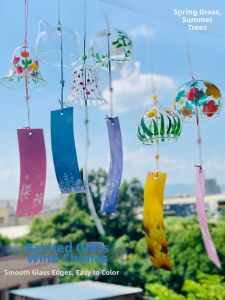 DIY Handpainted Japanese Glass Wind Chime