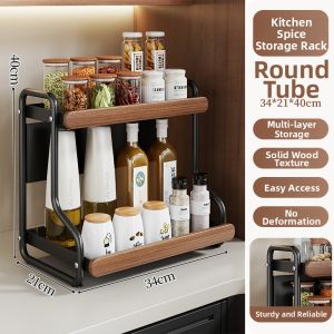 evesigar | Multi-function Two-layer Kitchen Spice Rack