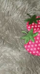 Patch strowbery gliter pink fanta aksesoris hampers hadiah dekorasi souvenirseserahan pernikahan