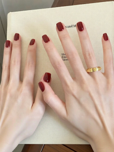 YINCAI | Moist and Icy Transparent Nude Gel Semi-Baked Nail Stickers
