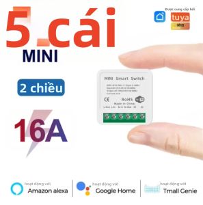 Công Tắc Thông Minh WiFi 16A Mô-đun Điều Khiển 2 Chiều Cầu Dao Mini Tương Thích Với Ứng Dụng Tuya Smart Life Alexa Google Assistant Cho Tự Động Hóa Nhà Cửa