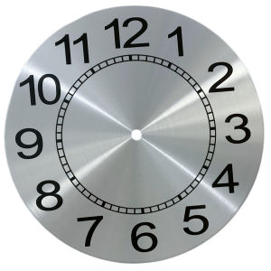 DIY Clock Face 9.5 Inch Clock Face Living Room Decor DIY Quartz Wall Clock Metal Wire Drawing Process Stylish Appearance