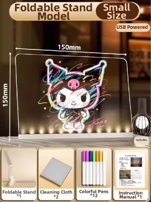 LOOM LUXE | Glowing Drawing Board For 6-12 Years Dual-use Acrylic