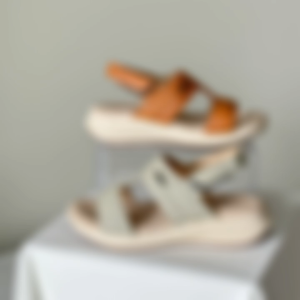 Guzzi Women’s Genuine Leather Velcro Sandals – Lightweight Comfortable Casual (Kasut Perempuan) GLS-60023