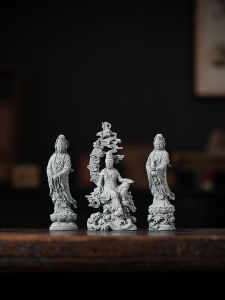 Creative Zen Water Moon Guanyin Buddha Statue Tea Pet Home Decorations Desktop Ornaments Daily Gifts from China Stone Material