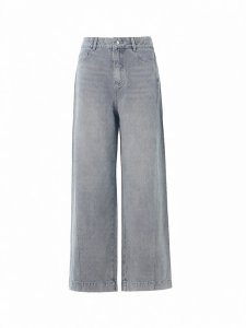 BADINA | Quần Jeans Đùi Cao Form Dây Trực Nữ