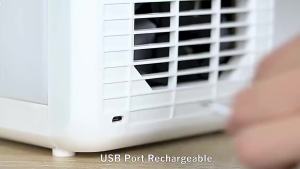 Mini Portable Air Conditioner Fan Light Humidifier Purifier USB Desktop Cooler Fan Cooling Quick Easy Cooling Fan