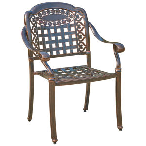European-Style Courtyard Outdoor Cast Aluminum Chair Casual Swivel Chair Bench House Garden Balcony Terrace Wrought Iron Waterproof No Rust