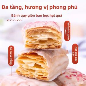 Bánh quy cranberry nhiều lớp phủ hạt thông món ăn nhẹ cho trà chiều