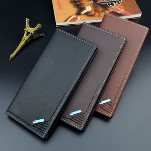 JIFANPAUL|New Long Thin Leather Wallet for Young Men with Multiple Card Slots and Large Capacity