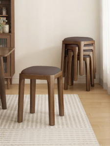 ZHUSHANXIA | Sturdy Stackable Quiet Stool