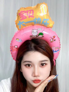 Childrens Day Cartoon Hairpin Balloon Headband School Kindergarten Cute Decoration Arrangement Photo Prop Hair Accessories