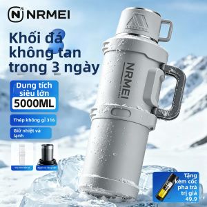 nRMEi | Bình Nước Dung Lượng Lớn Giữ Nhiệt 72 Giờ 2000ml