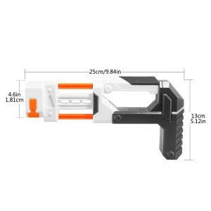 Modified ABS Inlay Type Tail Stock for Nerf N-strike Elite Series - Orange + Grey