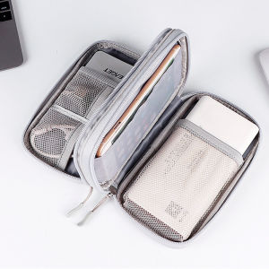 1Pc NEW Travel Organizer Bag Cable Storage Organizers Pouch Carry Case Portable Waterproof Double Layers Storage Bags Cable Cord