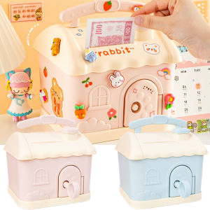 Kids Coin Storage Box High Capacity Cute Kawaii Decor House Birthday Gift Toy Desktop Organizer