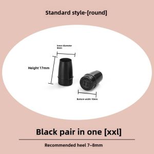 Womens High Heels Non-Slip Silent Heel Protector Sound Canceling Gadget Anti-Ringing Pad Accessories Heel Replacement Stiletto Heel