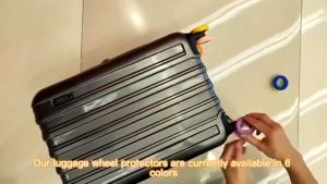 ปลอกหุ้มล้อกระเป๋าเดินทาง แบบซิลิโคน ลดเสียงรบกวน 8PCS ป้องกันแรงเสียดทาน ฝาครอบป้องกันล้อกระเป๋าเดินทาง 8 ชิ้น ยางล้อกระเป๋าเดินทางอะไหล่