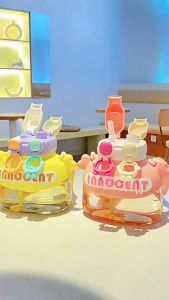 Bình nước thể thao Bình nước bằng nhựa dung tích lớn 1200ml in họa tiết hoạt hình - Happy Home 4U