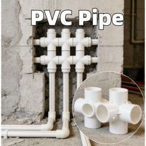 1pcs 20/25/32/40/50mm White PVC Pipe Connector Straight Elbow Tee Cross Joints Water Pipe Adapter 3 /4 Ways Joints Garden Hose