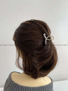 Small Metal Hair Clip Cross Style Half Updo Hair Accessories for Women Back of Head Hair Grips Fashionable Hair Clamps